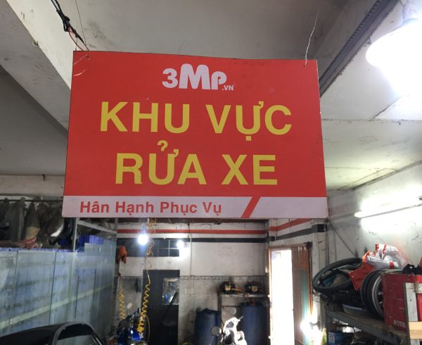 Khu vực rửa xe