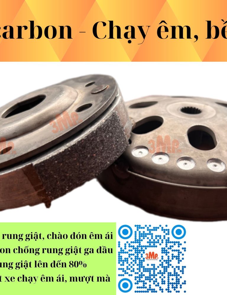 Bố carbon chống rung giật ga đầu xe máy