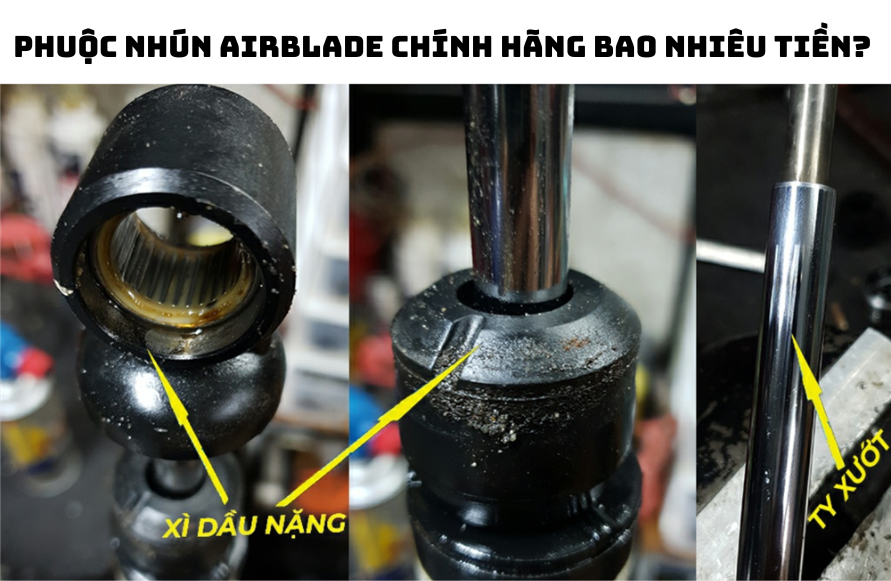 Phuộc nhún airblade chính hãng bao nhiêu tiền ?