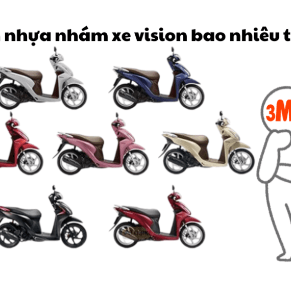 Dàn nhựa nhám xe vision bao nhiêu tiền