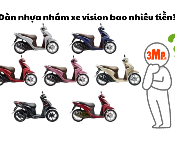 Dàn nhựa nhám xe vision bao nhiêu tiền