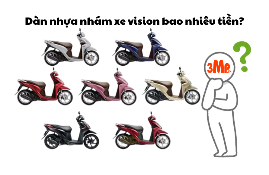 Dàn nhựa nhám xe vision bao nhiêu tiền