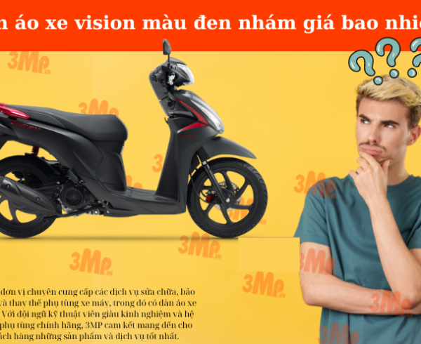 Dàn áo xe vision màu đen nhám bao nhiêu