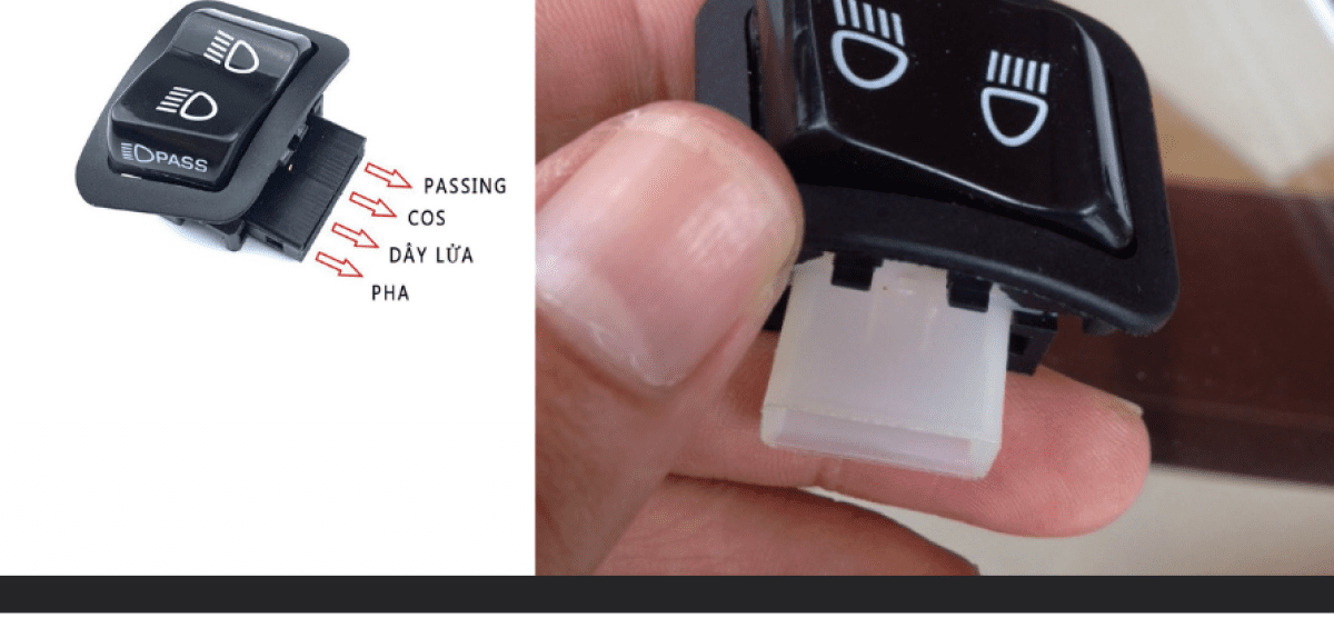 Thay công tắc pha cốt xe vision, airblade chính hãng